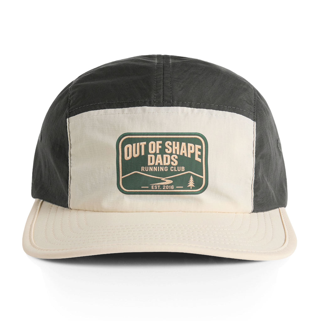 Out of Shape Dads Running Club Two-Tone Nylon Cap