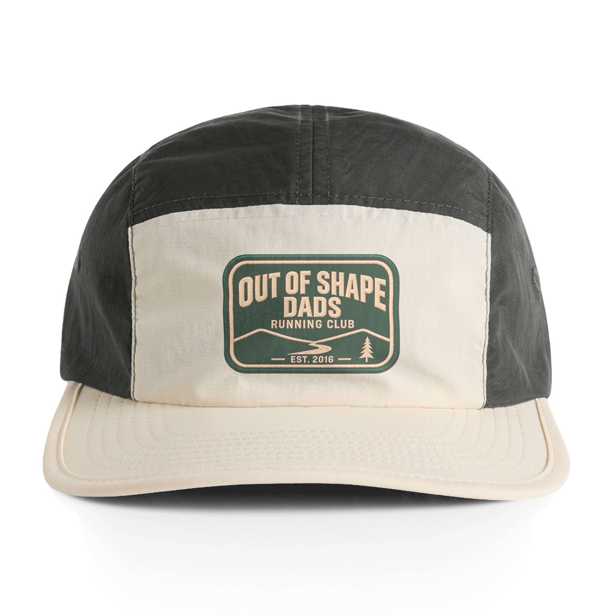 Out of Shape Dads Running Club Two-Tone Nylon Cap