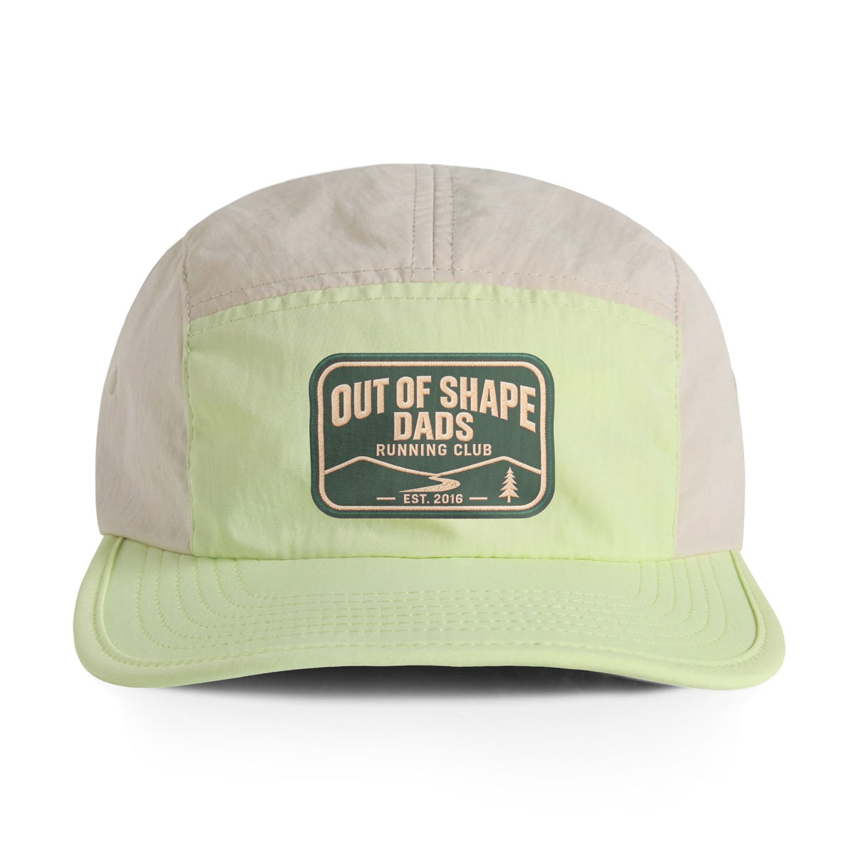 Out of Shape Dads Running Club Two-Tone Nylon Cap