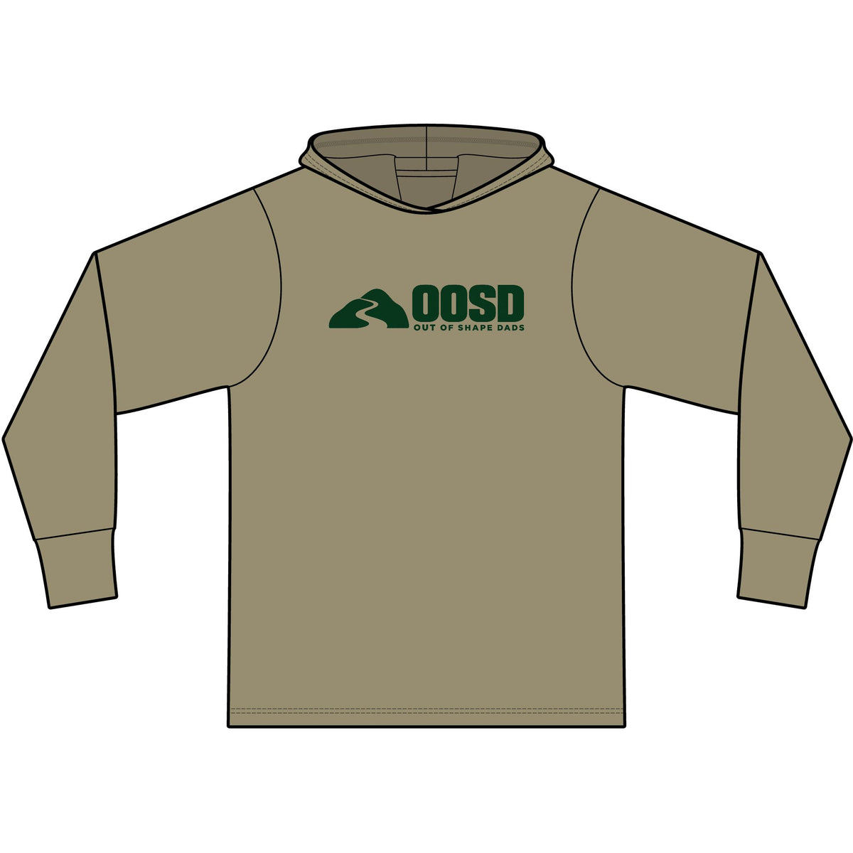 OOSD Hooded Long Sleeve Hoodie T-Shirt