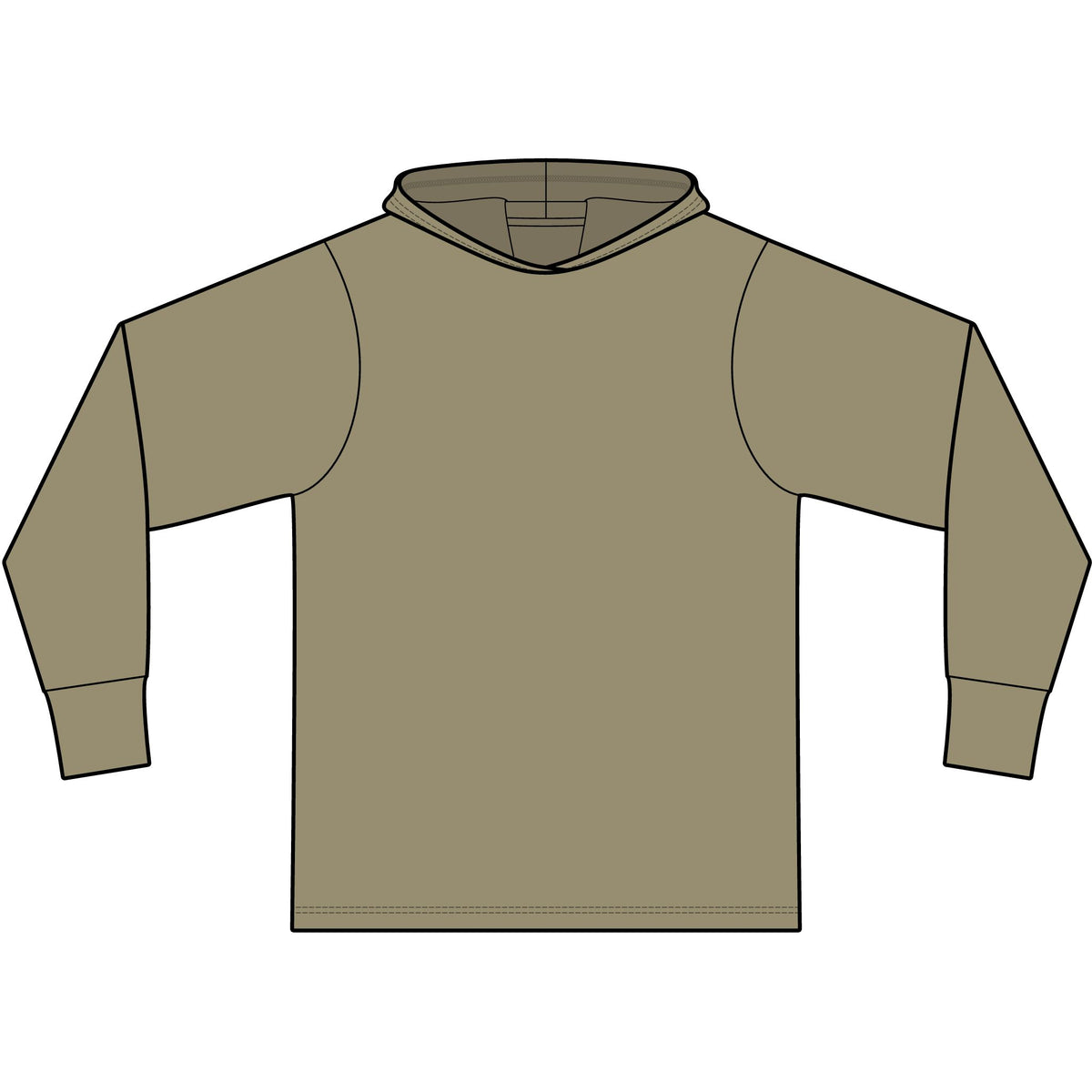OOSD Hooded Long Sleeve Hoodie T-Shirt
