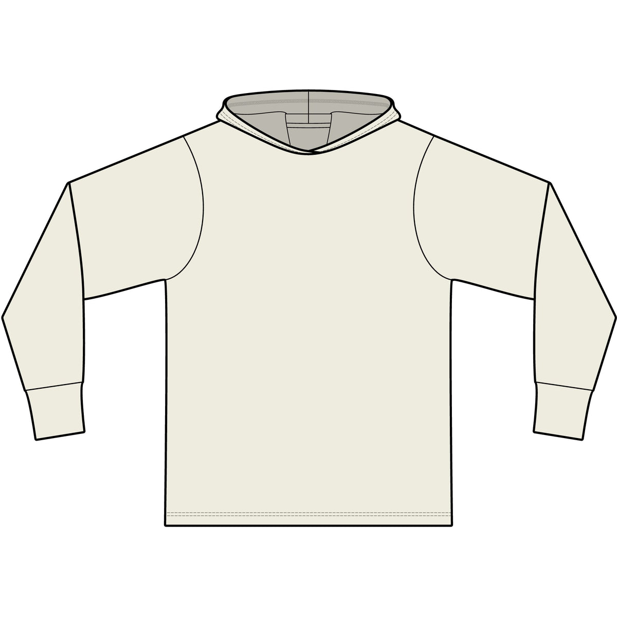 OOSD Hooded Long Sleeve Hoodie T-Shirt